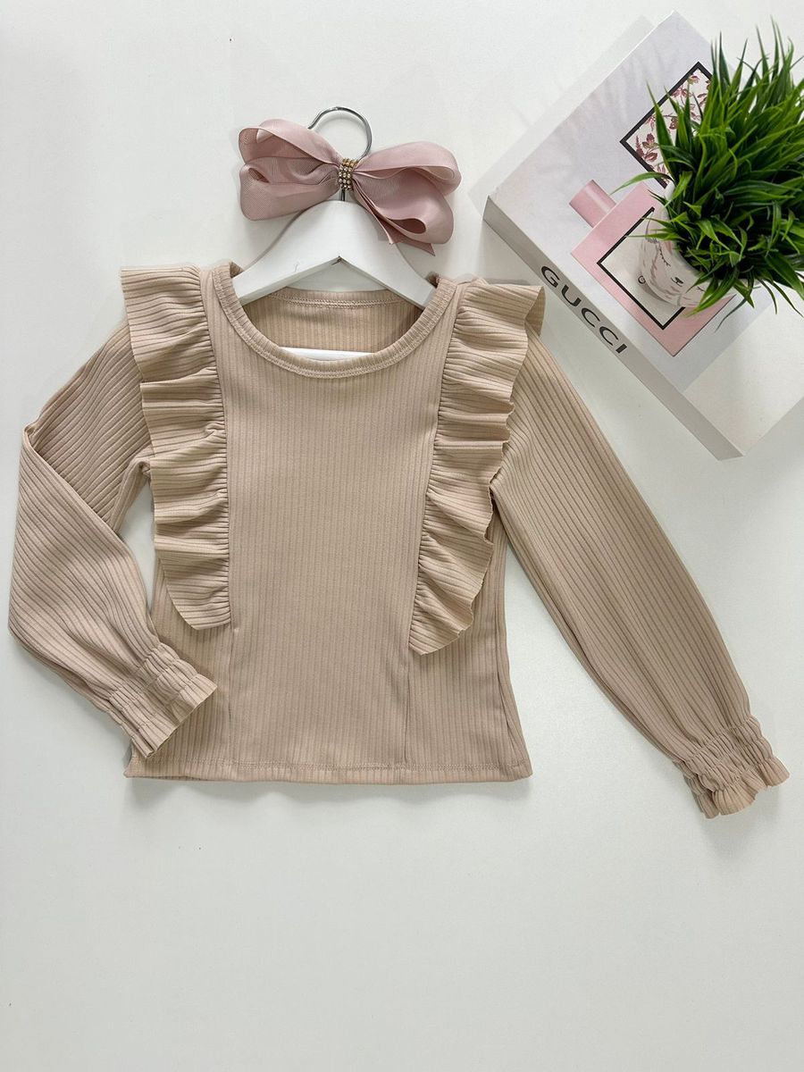 Blusa Luiza Nude - Dondokinha Kids