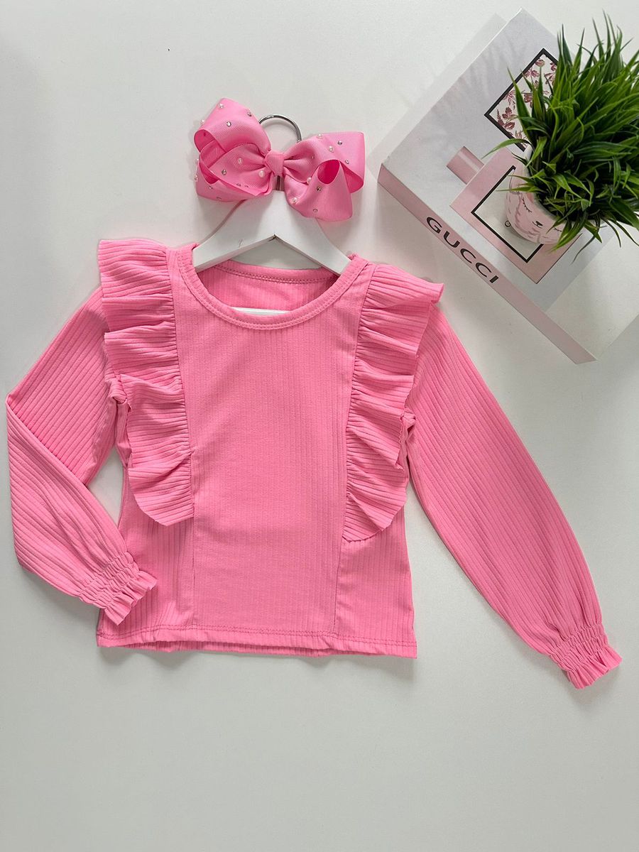 Blusa Luiza Rosa - Dondokinha Kids