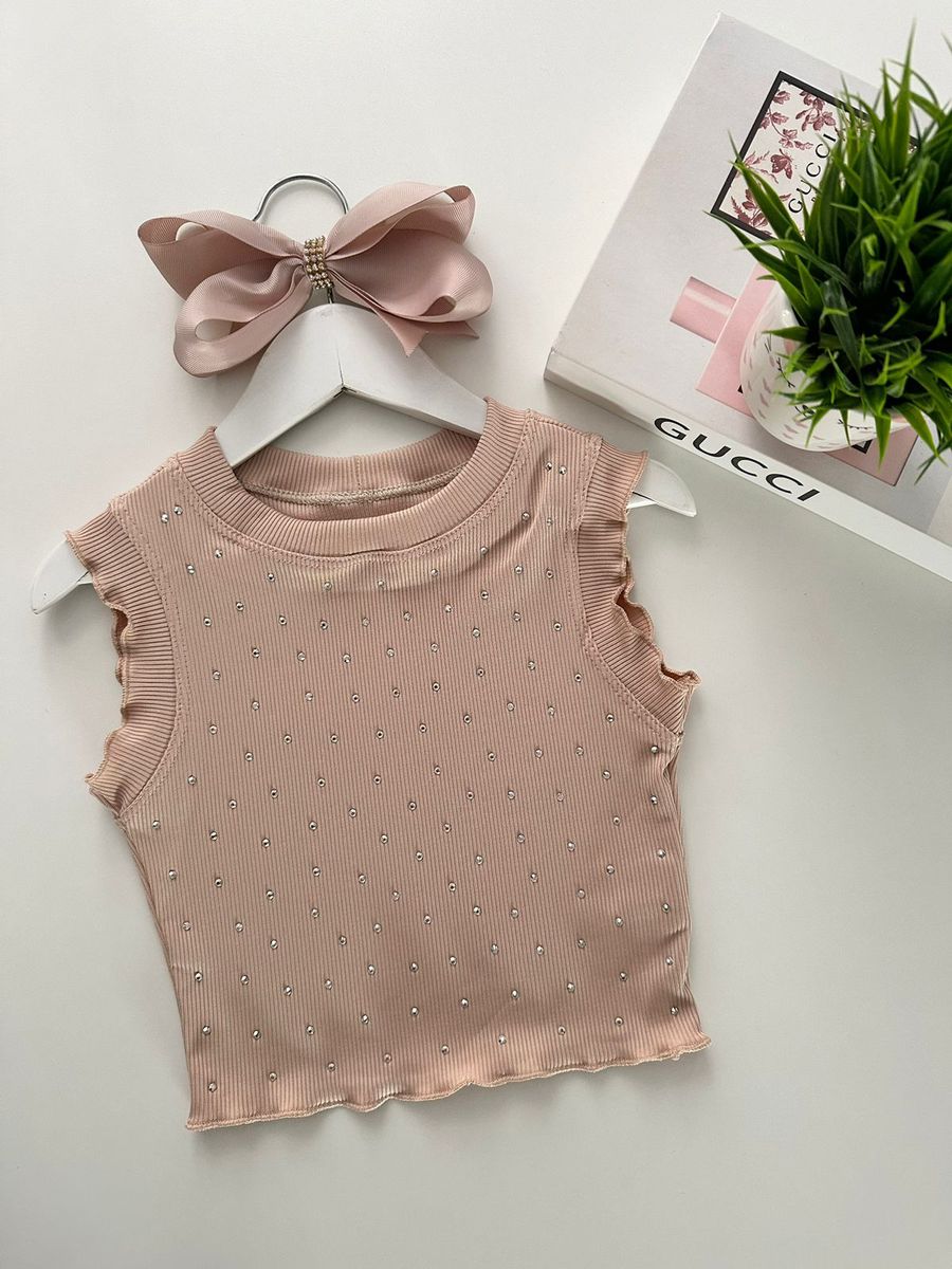 Blusa Mia Nude - Dondokinha Kids