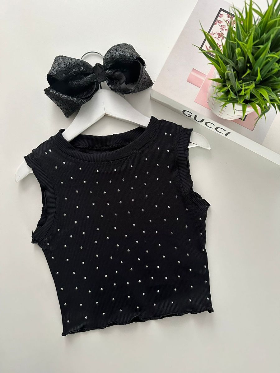 Blusa Mia Preta - Dondokinha Kids