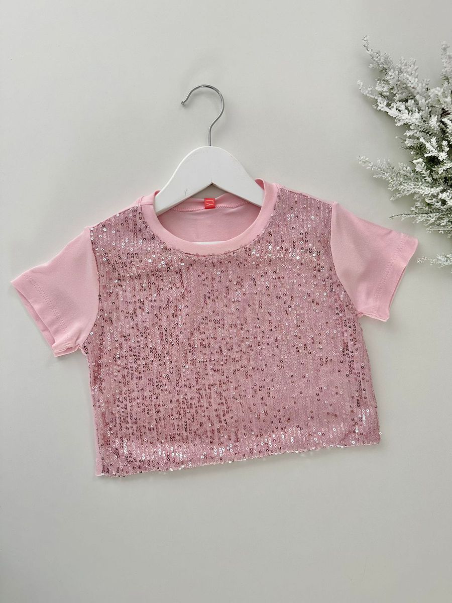 Blusa Glamour Rosa - Dondokinha Kids