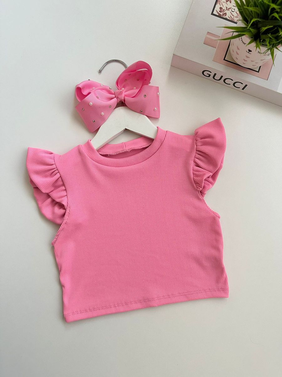 Blusa Eloá Rosa - Dondokinha Kids