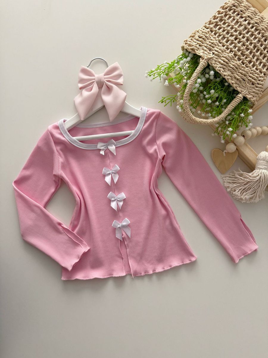 Blusa Alícia Rosa - Dondokinha Kids