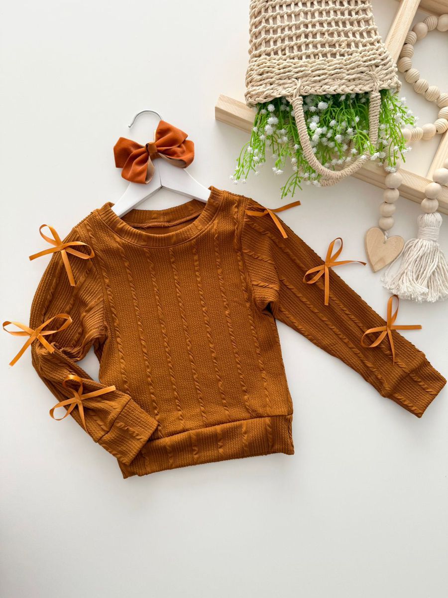 Blusa Ana Laura Caramelo - Dondokinha Kids
