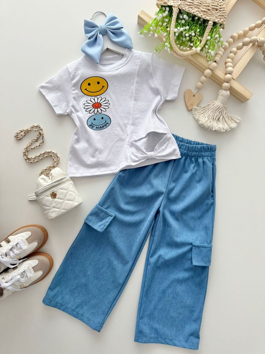 Blusa Be Happy Branca 