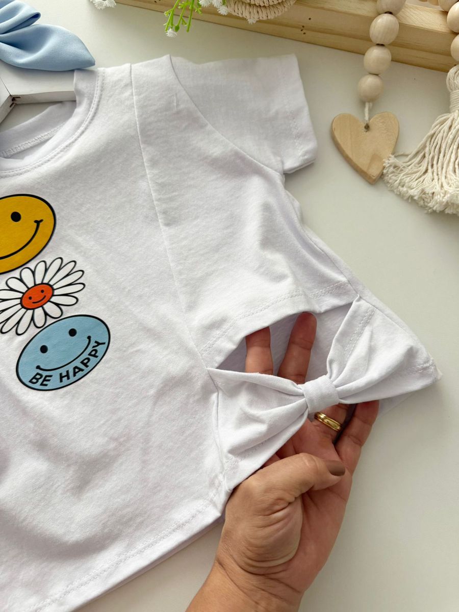 Blusa Be Happy Branca 