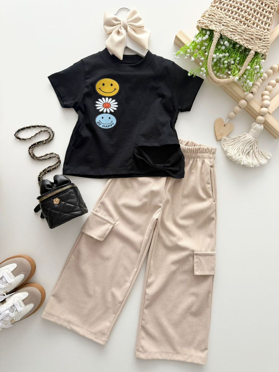 Blusa Be Happy Preta 