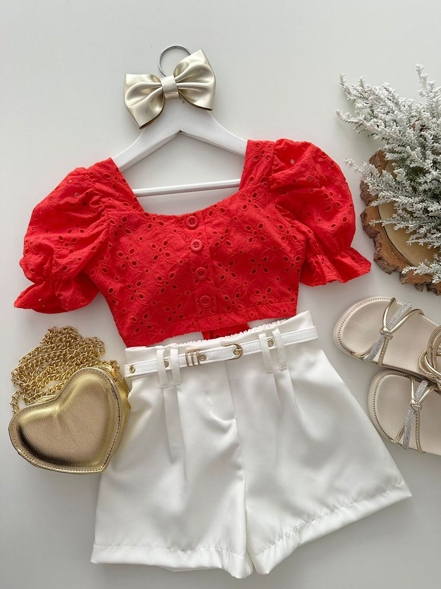 Cropped Carol Vermelho 