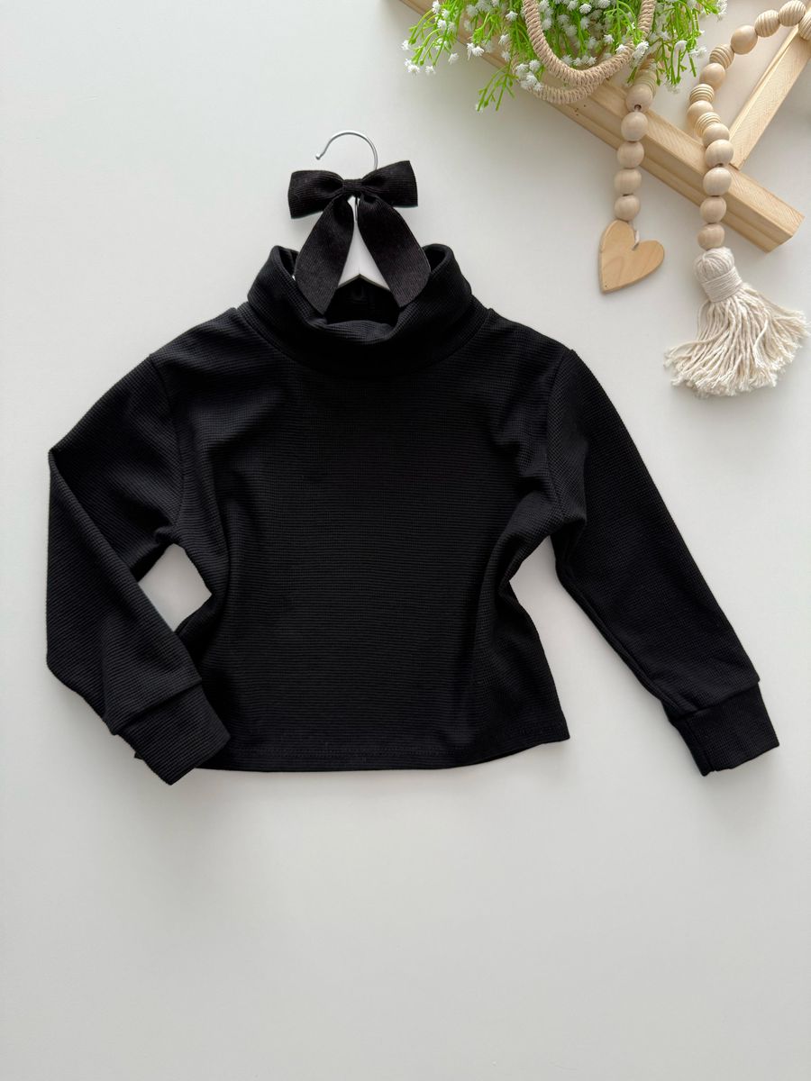 Blusa Cléo Preta - Dondokinha Kids