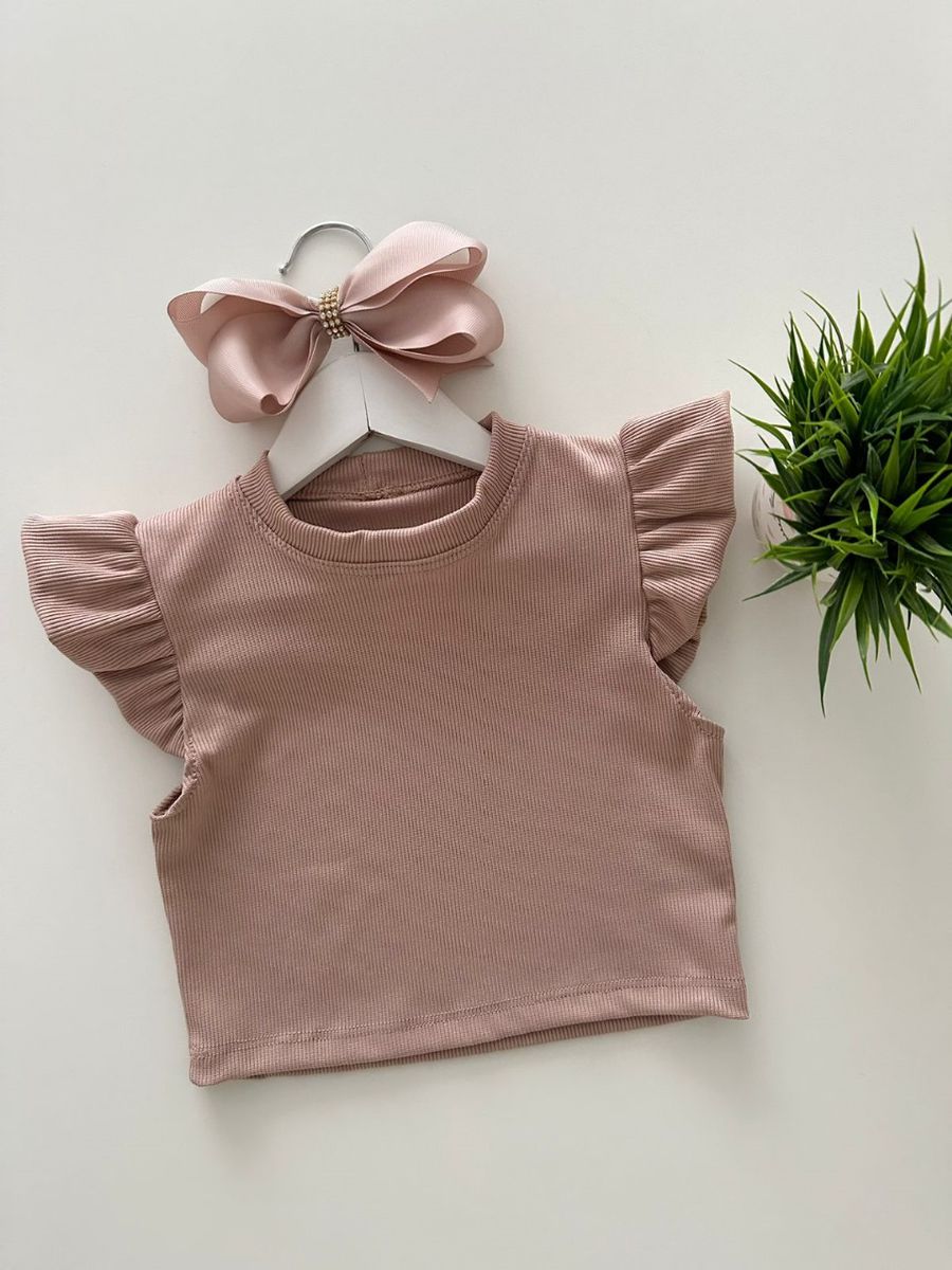 Blusa Elóa Nude - Dondokinha Kids