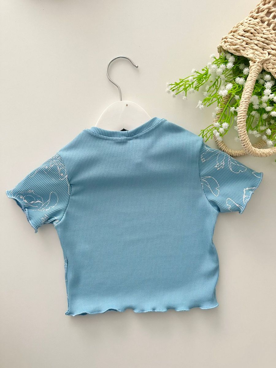 Blusa Stitch Azul