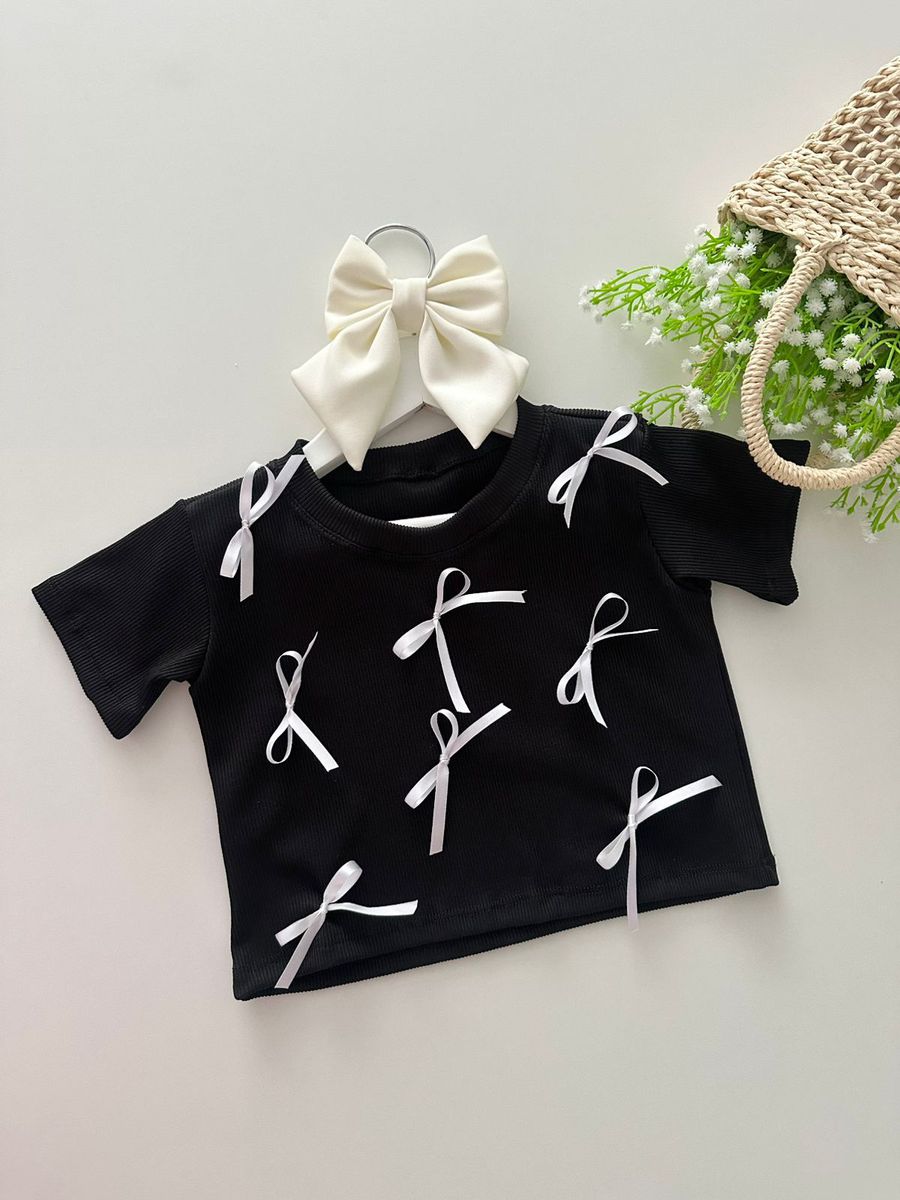 Blusa Ingrid Preta - Dondokinha Kids