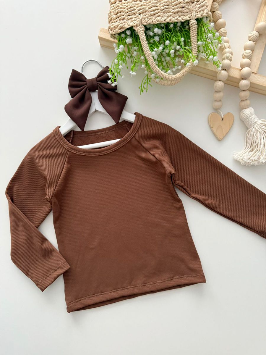 Blusa Laís Marrom - Dondokinha Kids