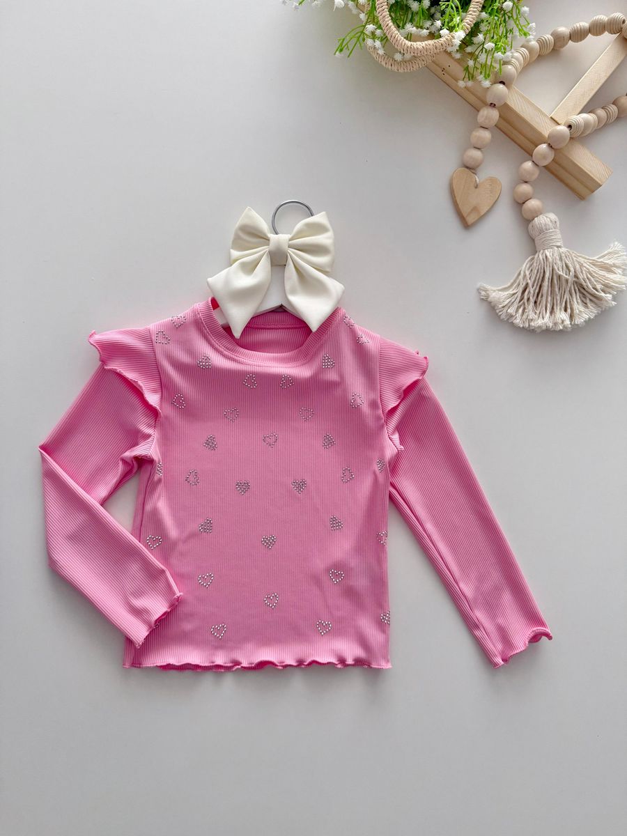 Blusa Natália Rosa - Dondokinha Kids