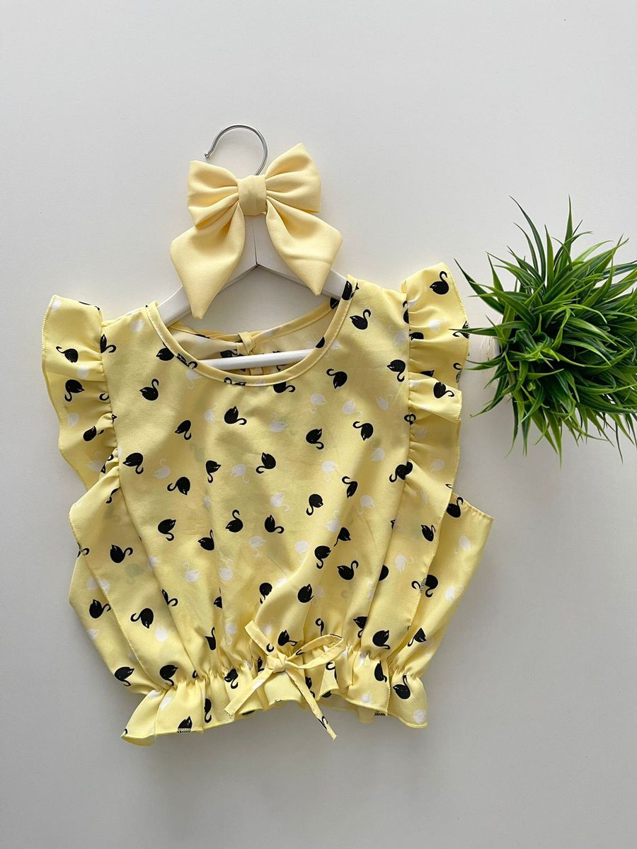 Blusa Sandy Amarela - Dondokinha Kids