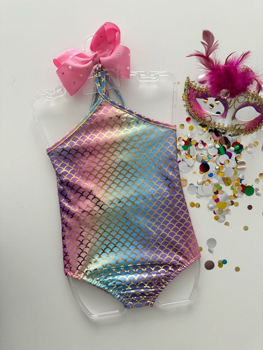 Body Metalizado Sereia - Dondokinha Kids