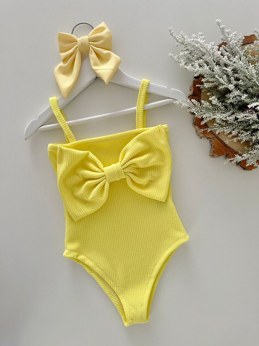 Body Laço Amarelo - Dondokinha Kids