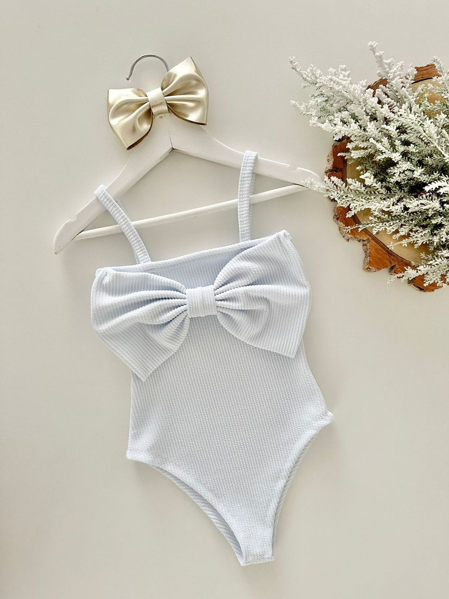 Body Laço Branco - Dondokinha Kids