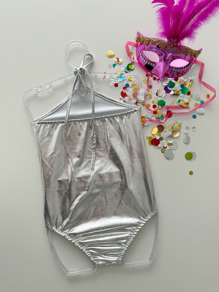 Body Metalizado Prata 