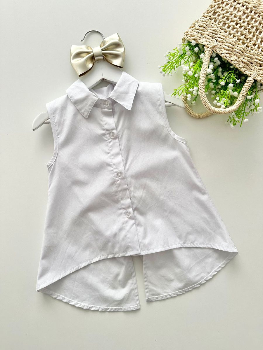 Camisa Yasmin Branca - Dondokinha Kids