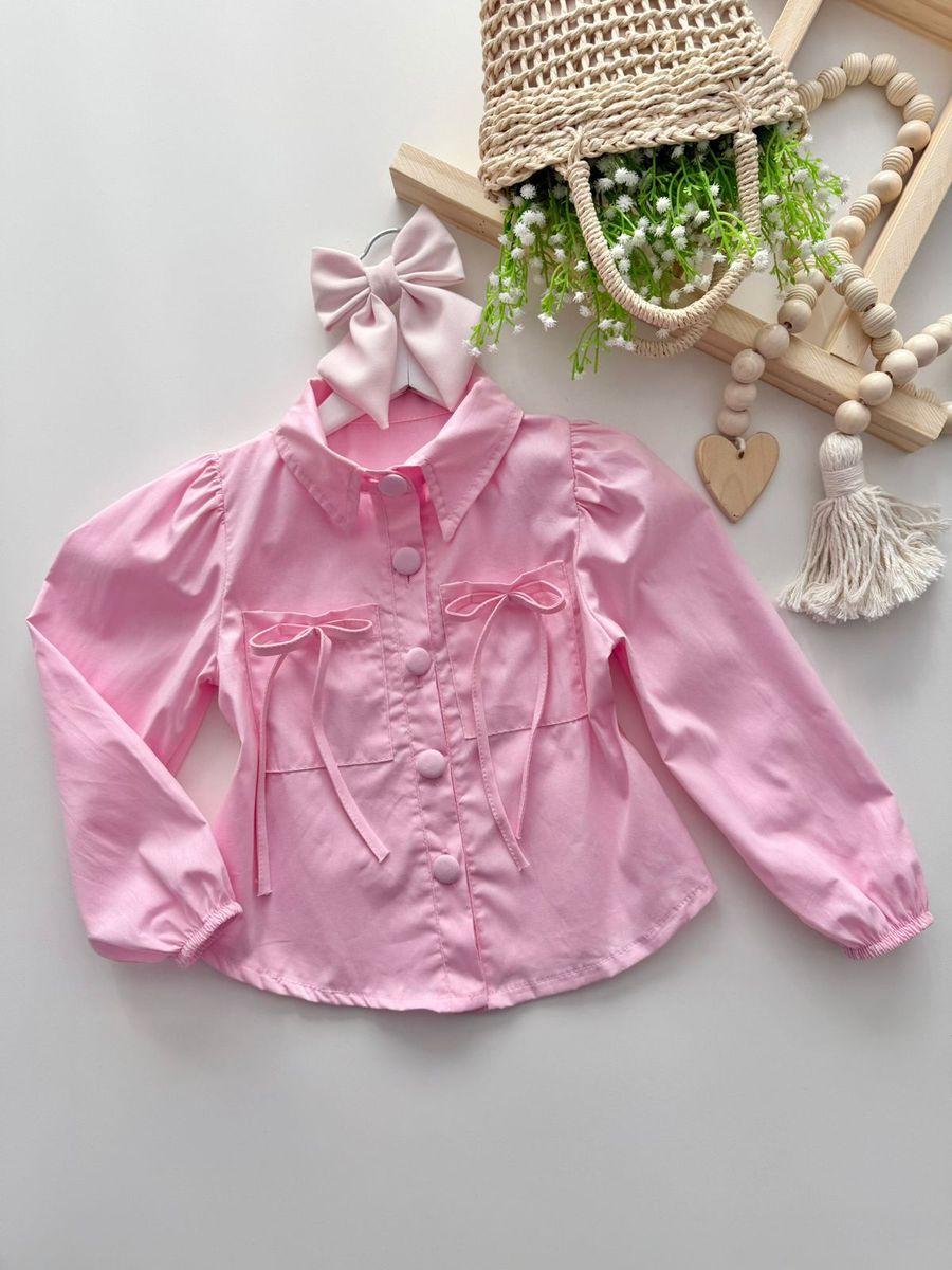 Camisa Miriam Rosa - Dondokinha Kids