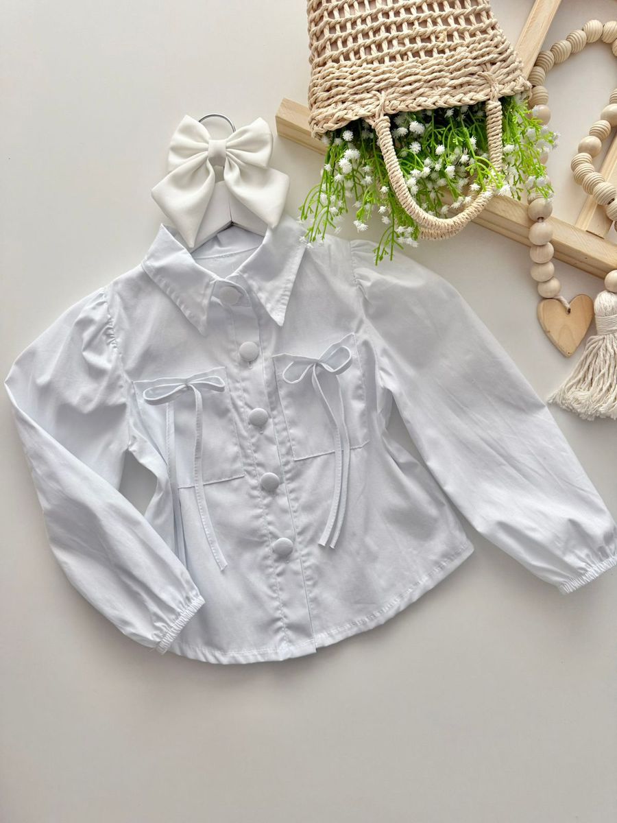 Camisa Miriam Branca - Dondokinha Kids