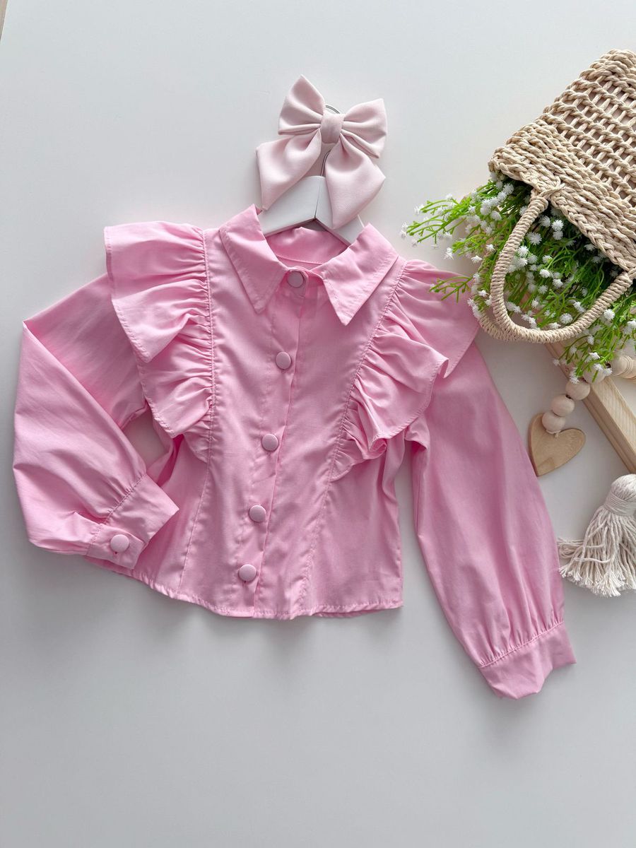 Camisa Stella Rosa - Dondokinha Kids