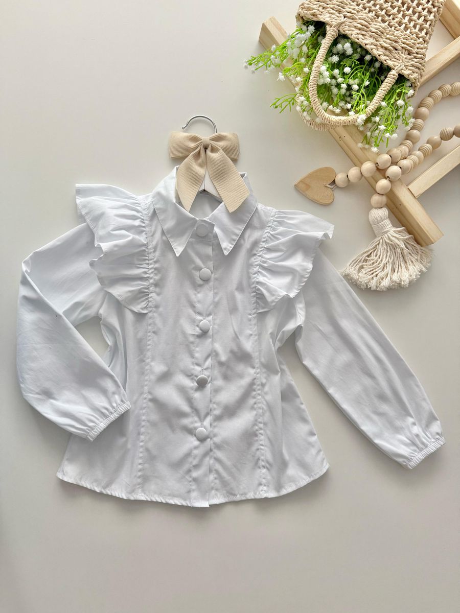 Camisa Stella Branca - Dondokinha Kids
