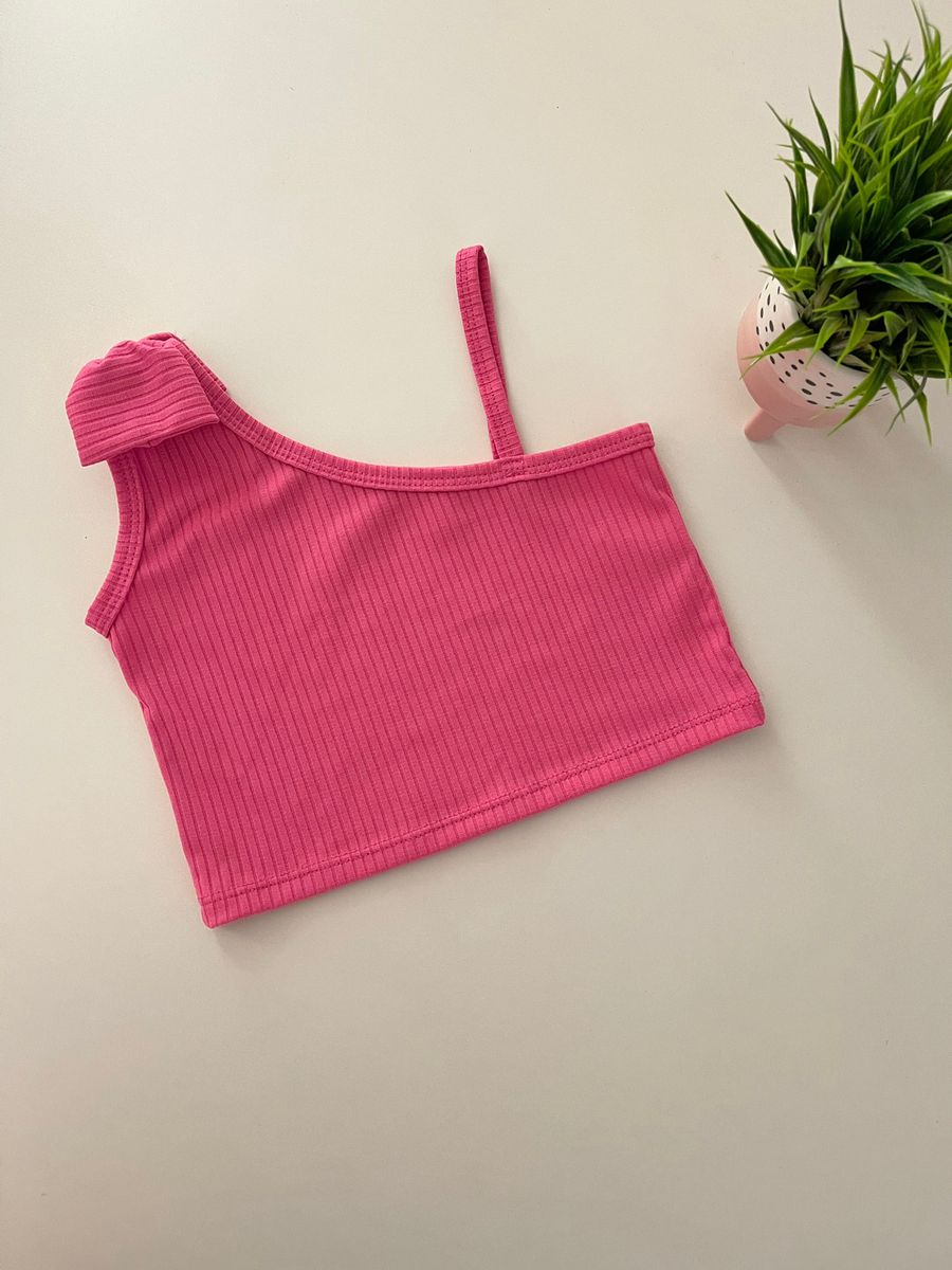 Cropped Laço Pink - Dondokinha Kids