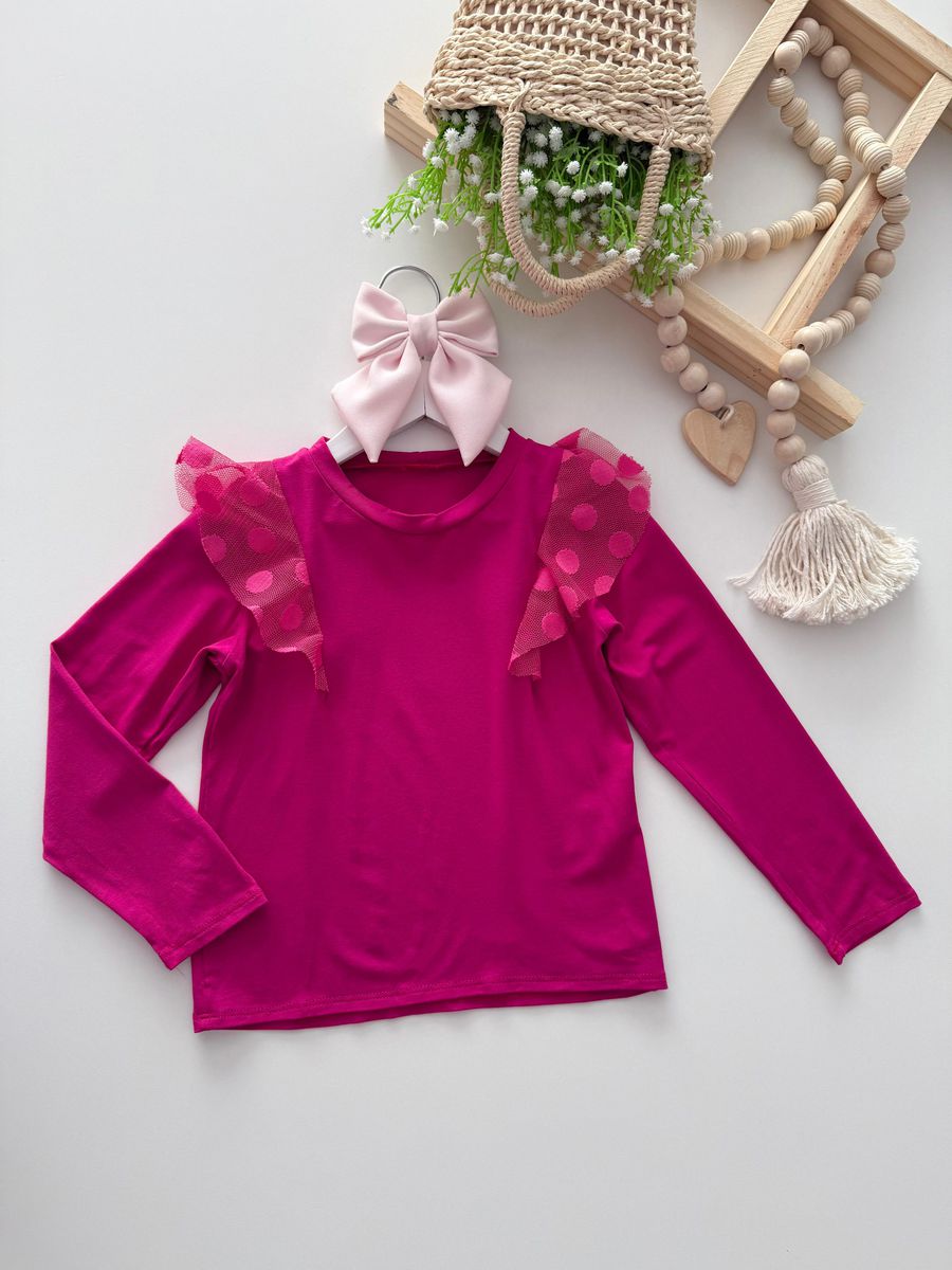 Blusa Tule Pink - Dondokinha Kids