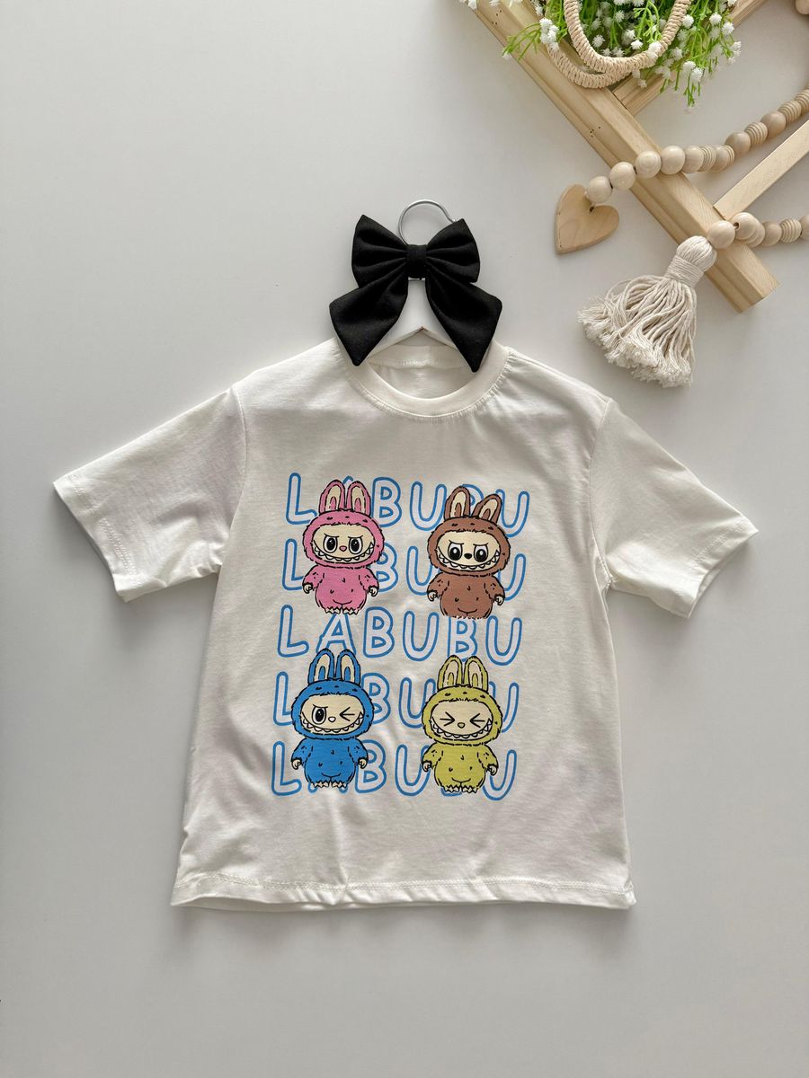 T-shirt Labubu Off White - Dondokinha Kids