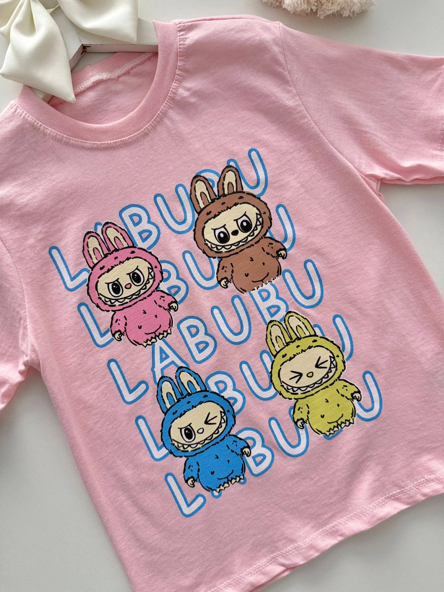 T-shirt Labubu Rosa