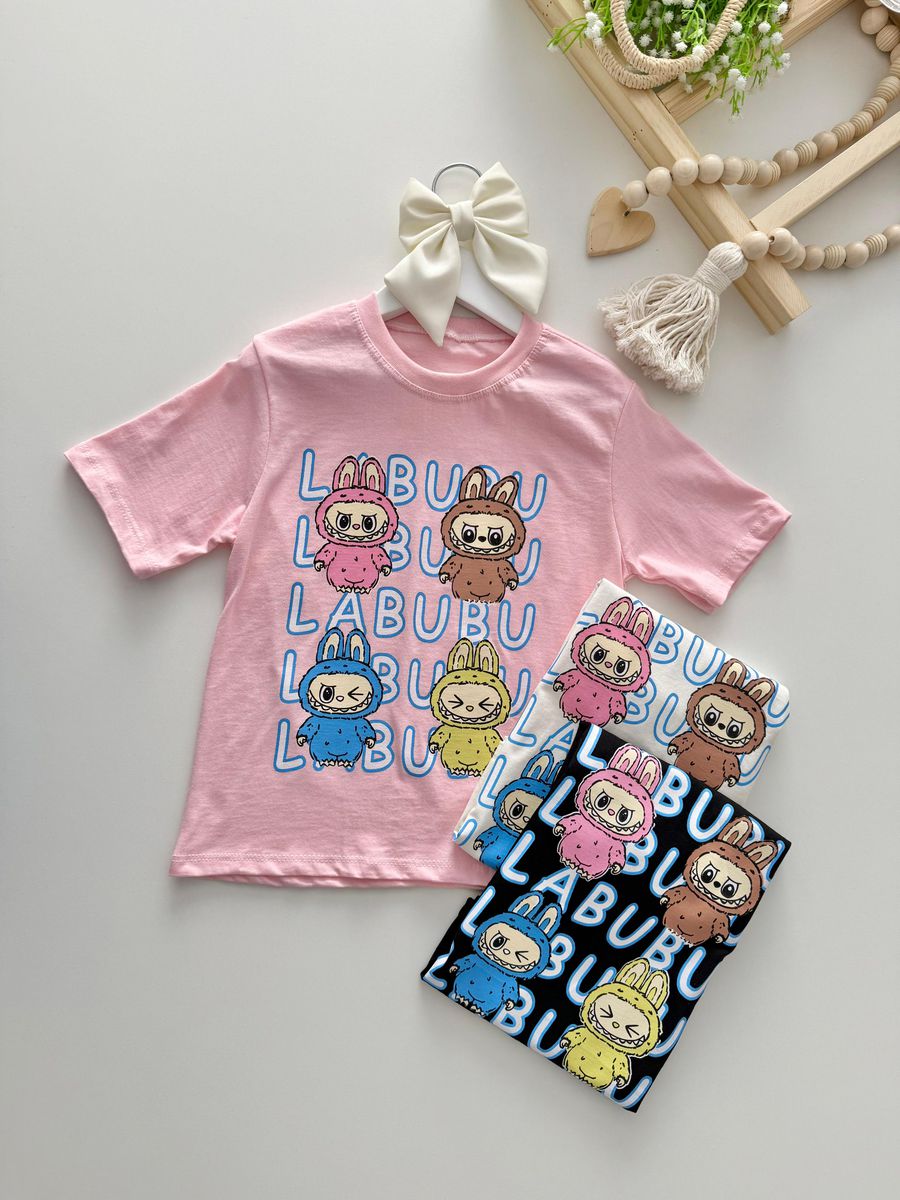 T-shirt Labubu Rosa
