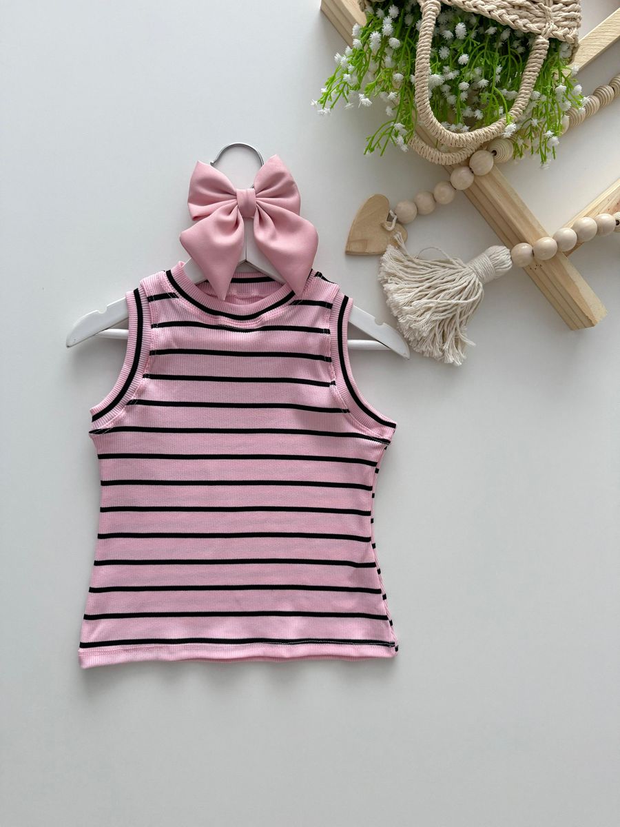 Regata Carla Listra Rosa - Dondokinha Kids