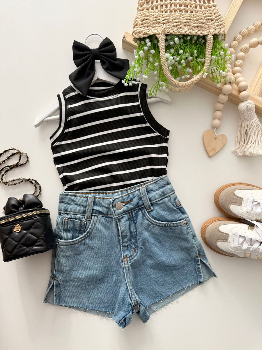 Regata Carla Listra Preta 