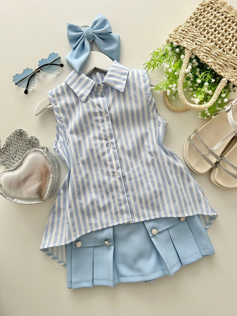 Camisa Yasmin Azul Listra 