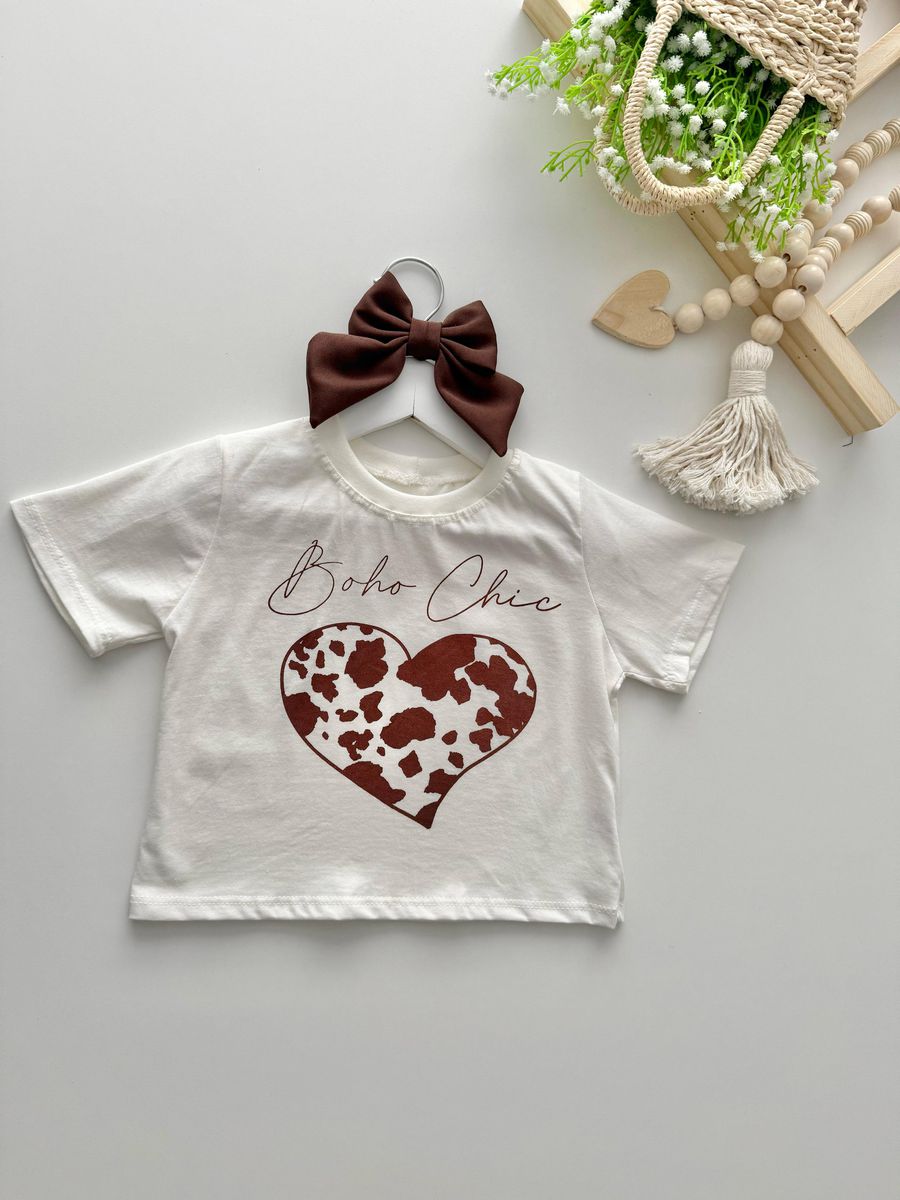 T-shirt Cropped Boho Chic - Dondokinha Kids