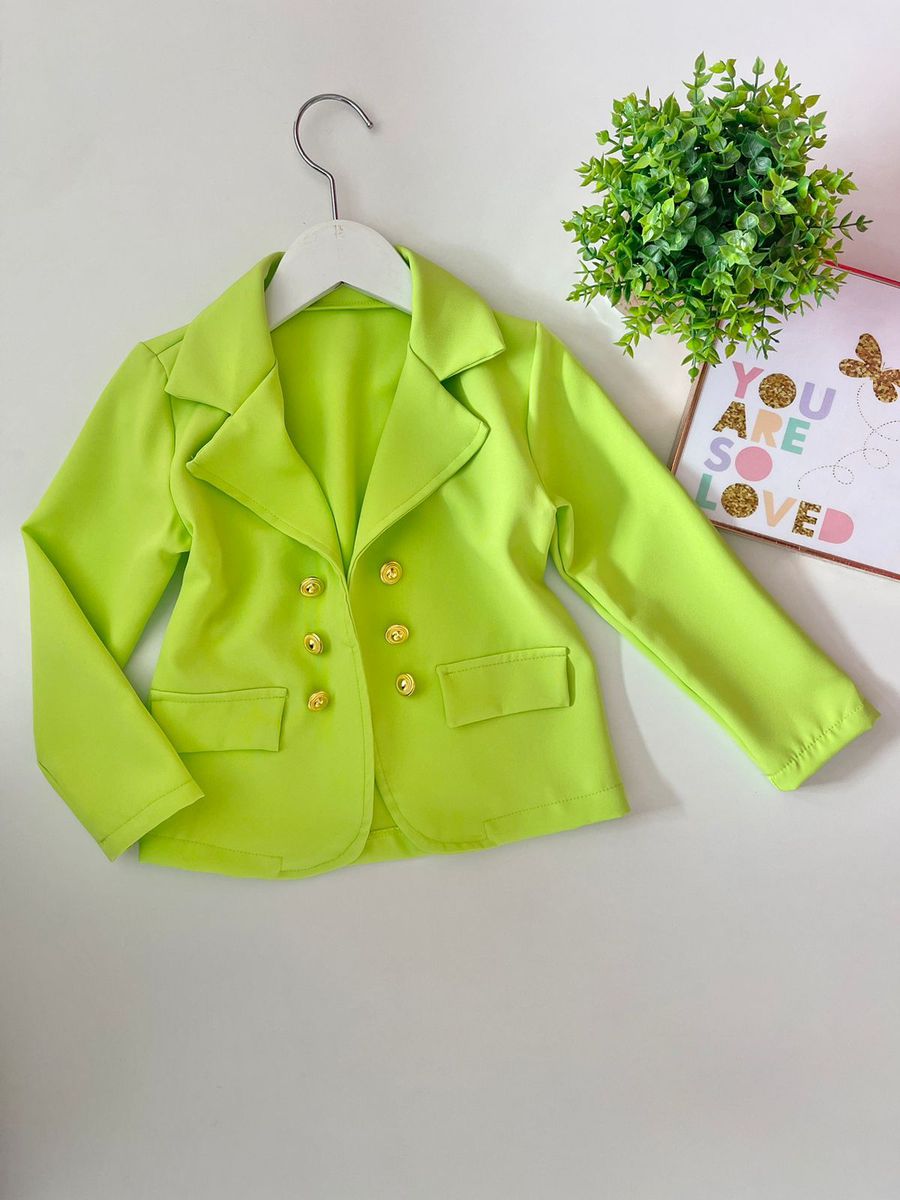 Blazer Kemily Verde Lima - Dondokinha Kids