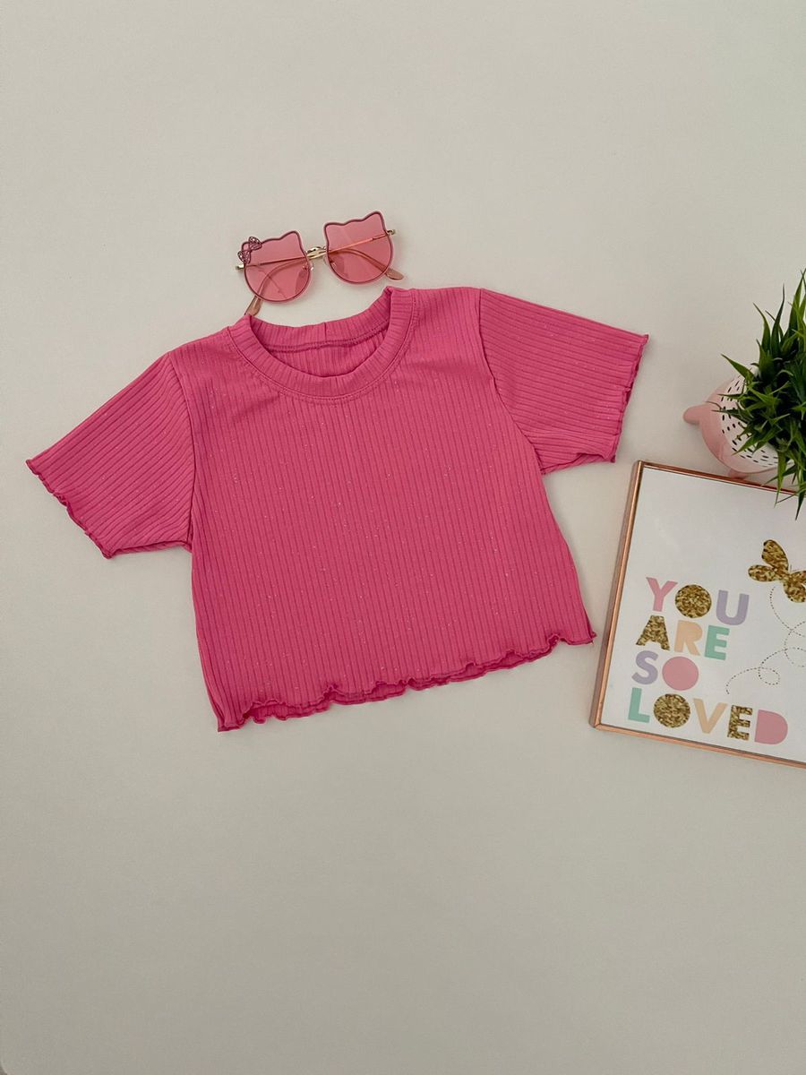 Blusa Rosa Chiclete - Dondokinha Kids