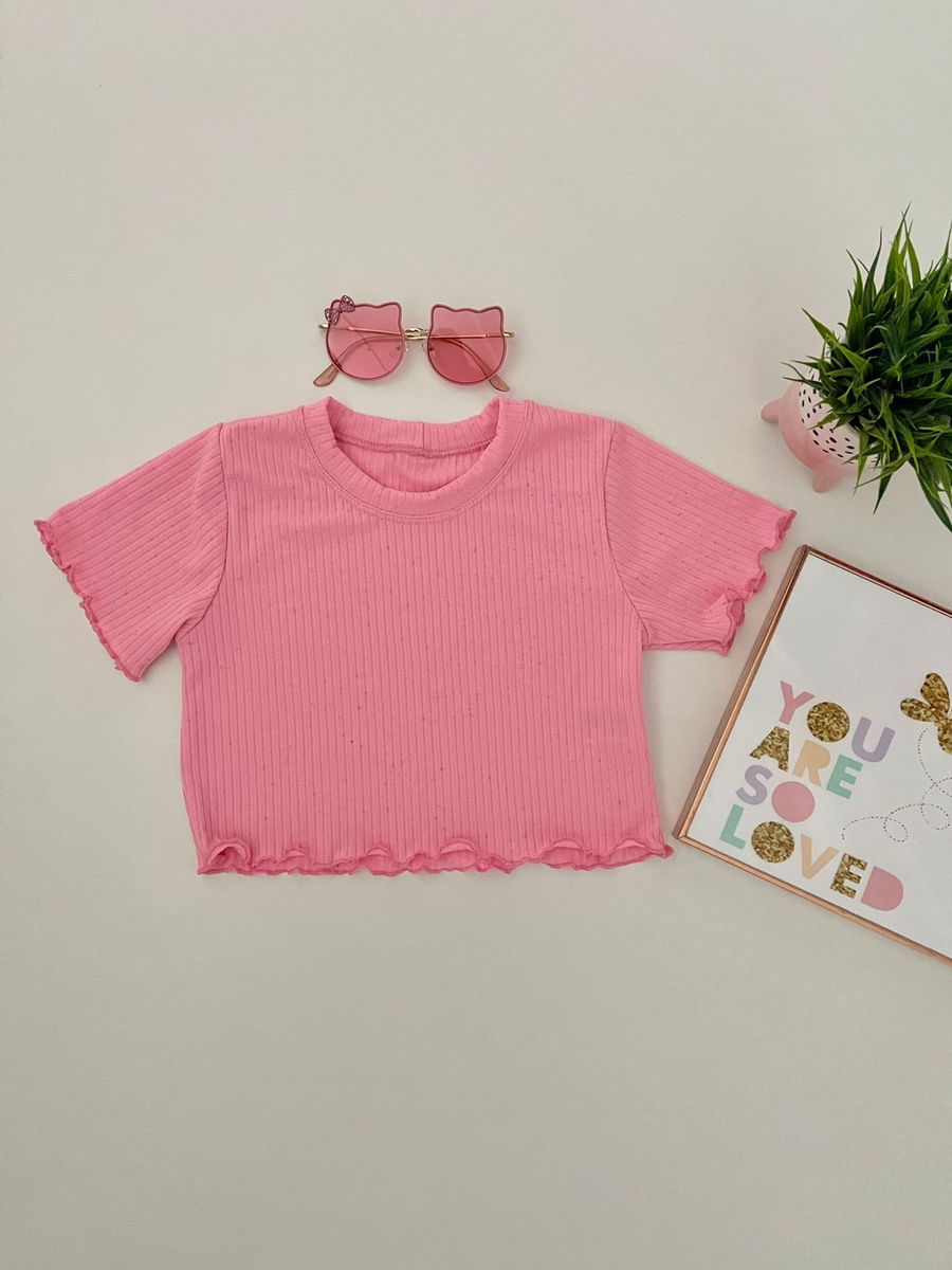 Blusa Rosa Bebe - Dondokinha Kids