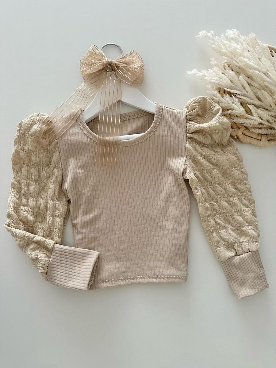 Blusa Barbara Nude - Dondokinha Kids