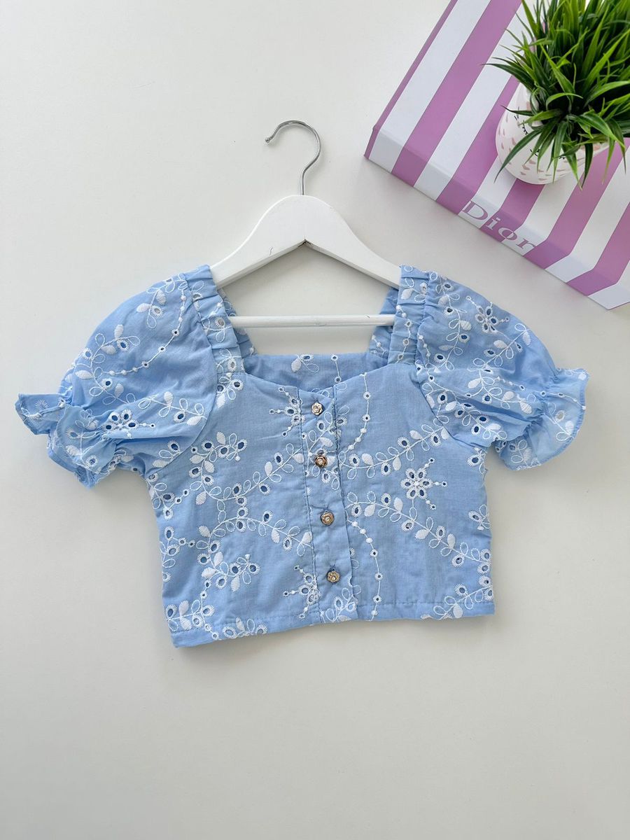 Blusa Bia Azul - Dondokinha Kids