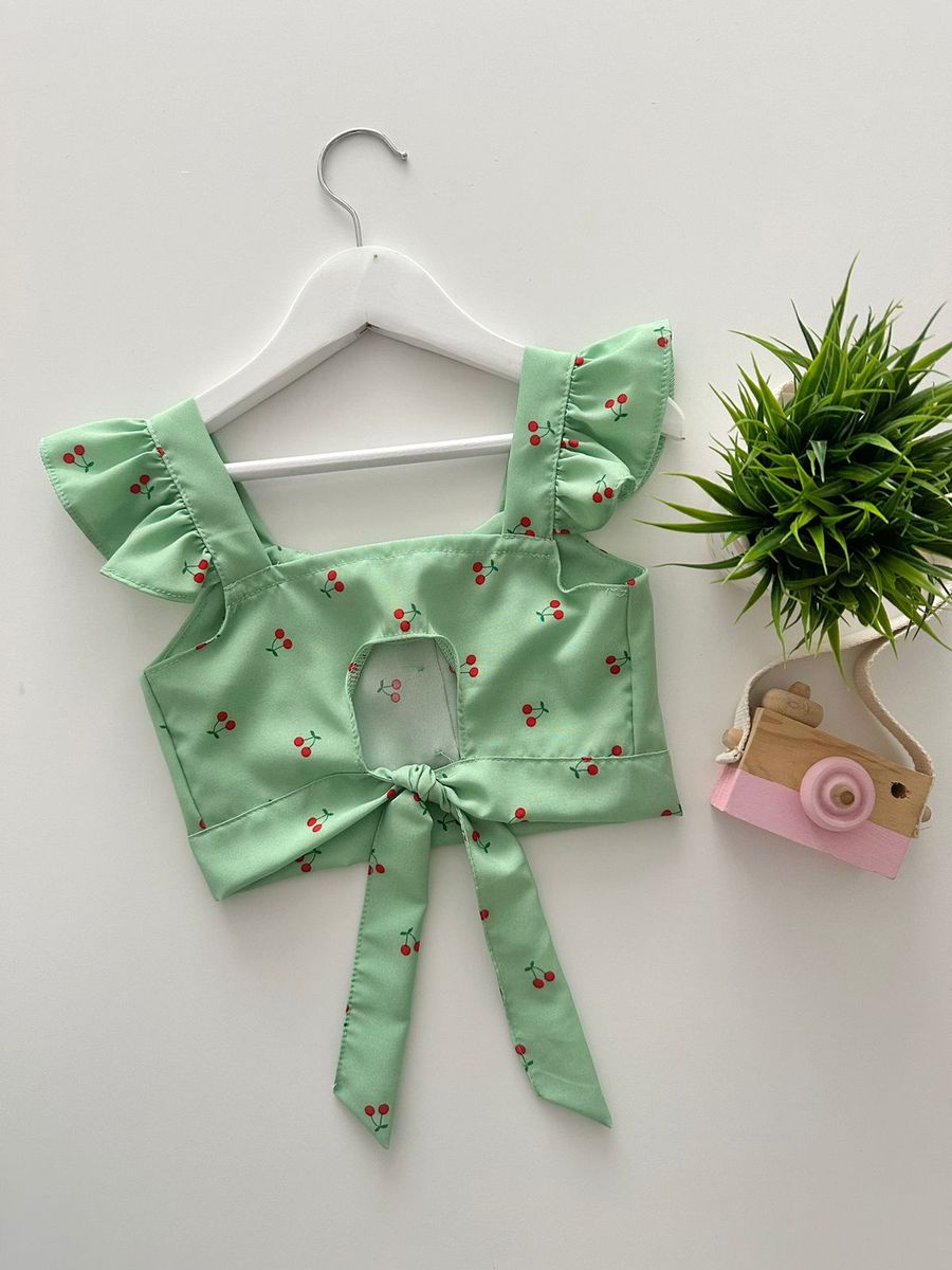 Cropped Cereja Verde 