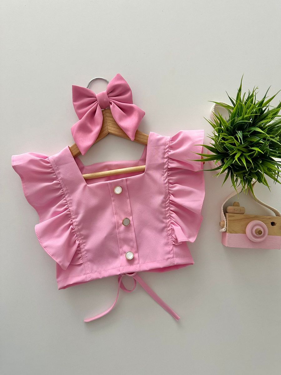 Blusa Drika Rosa - Dondokinha Kids