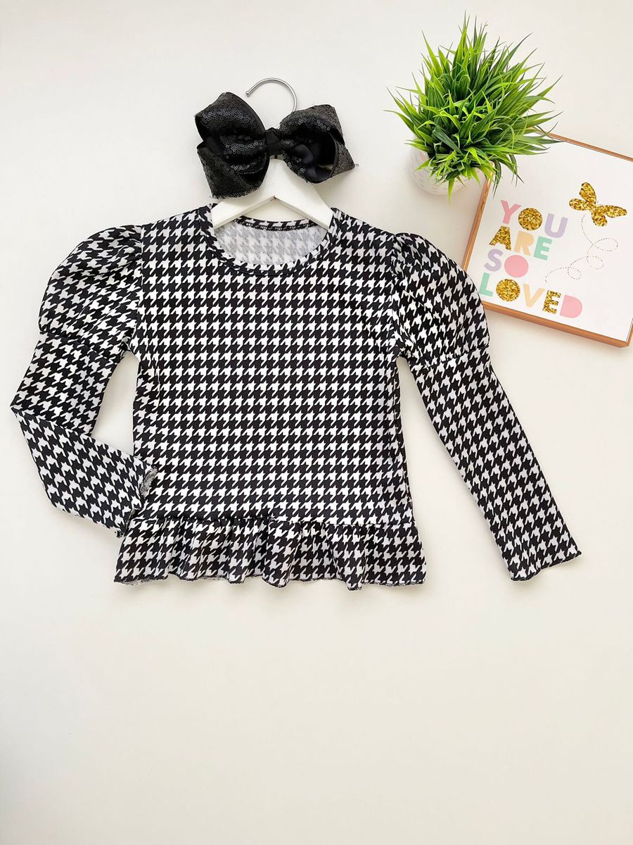 Blusa Isis Xadrez - Dondokinha Kids