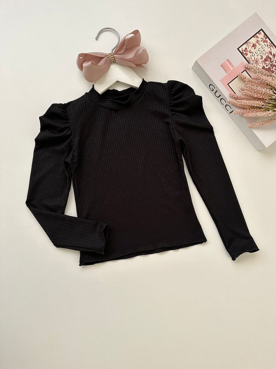 Blusa Julia Preta - Dondokinha Kids