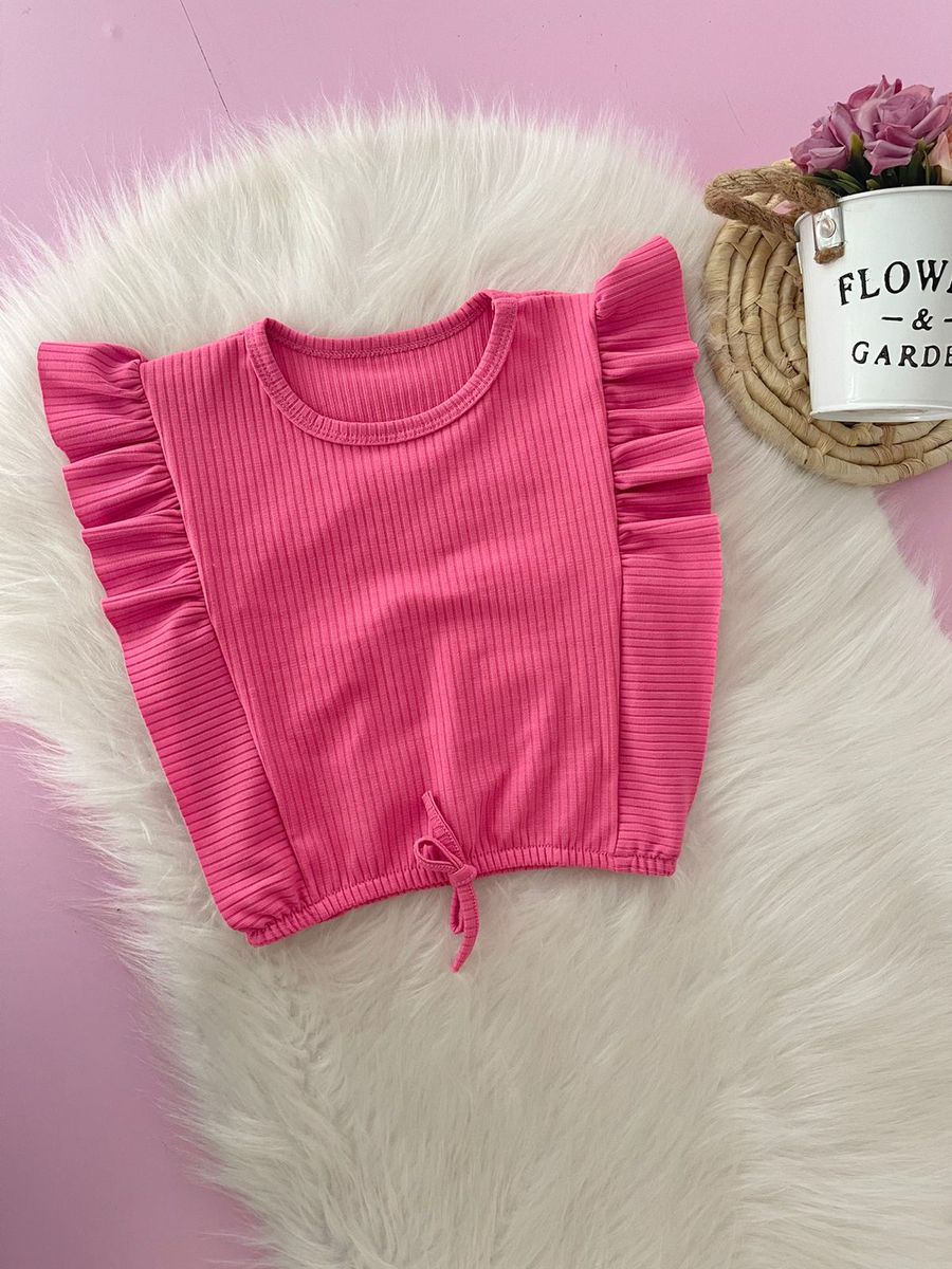 Blusa Liz Rosa Chiclete - Dondokinha Kids