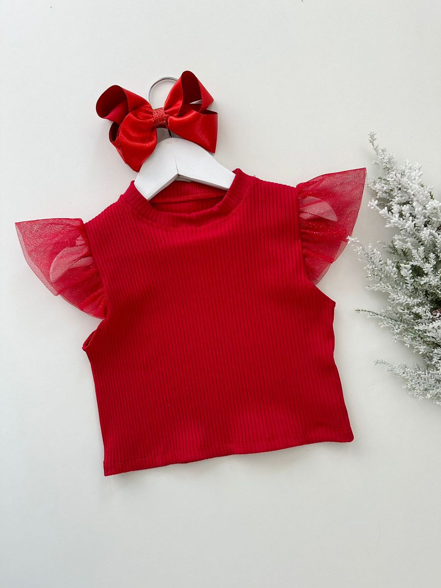 Blusa Lua Vermelha - Dondokinha Kids