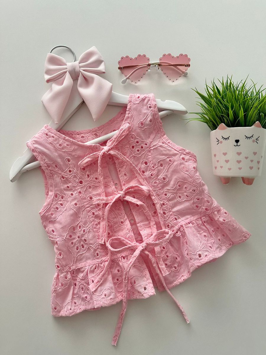 Blusa Margot Rosa - Dondokinha Kids