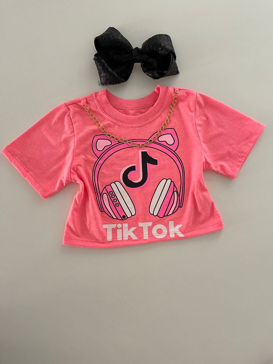 Cropped Tik Tok Neon - Dondokinha Kids